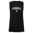 thumbnail image 2 of Women's Levelwear Black St. Louis Cardinals Influx Team Arch Tank Top, 2 of 3