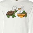 thumbnail image 4 of Inktastic Cute Turtle Chefs Making Soup Long Sleeve T-Shirt, 4 of 5