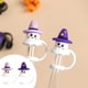 thumbnail image 4 of Tapas de silicona con motivos de Halloween para pajitas, tapas 3D para vasos y botellas, accesorio para vasos y botellas de agua (1 paquete, 2 unidades), 4 of 8
