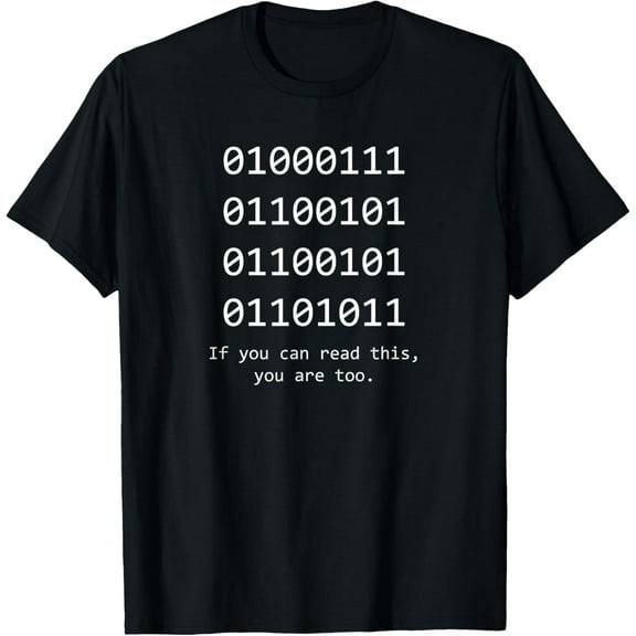 Funny Computer Binary Code Programmer Developer Geek Gift T-Shirt