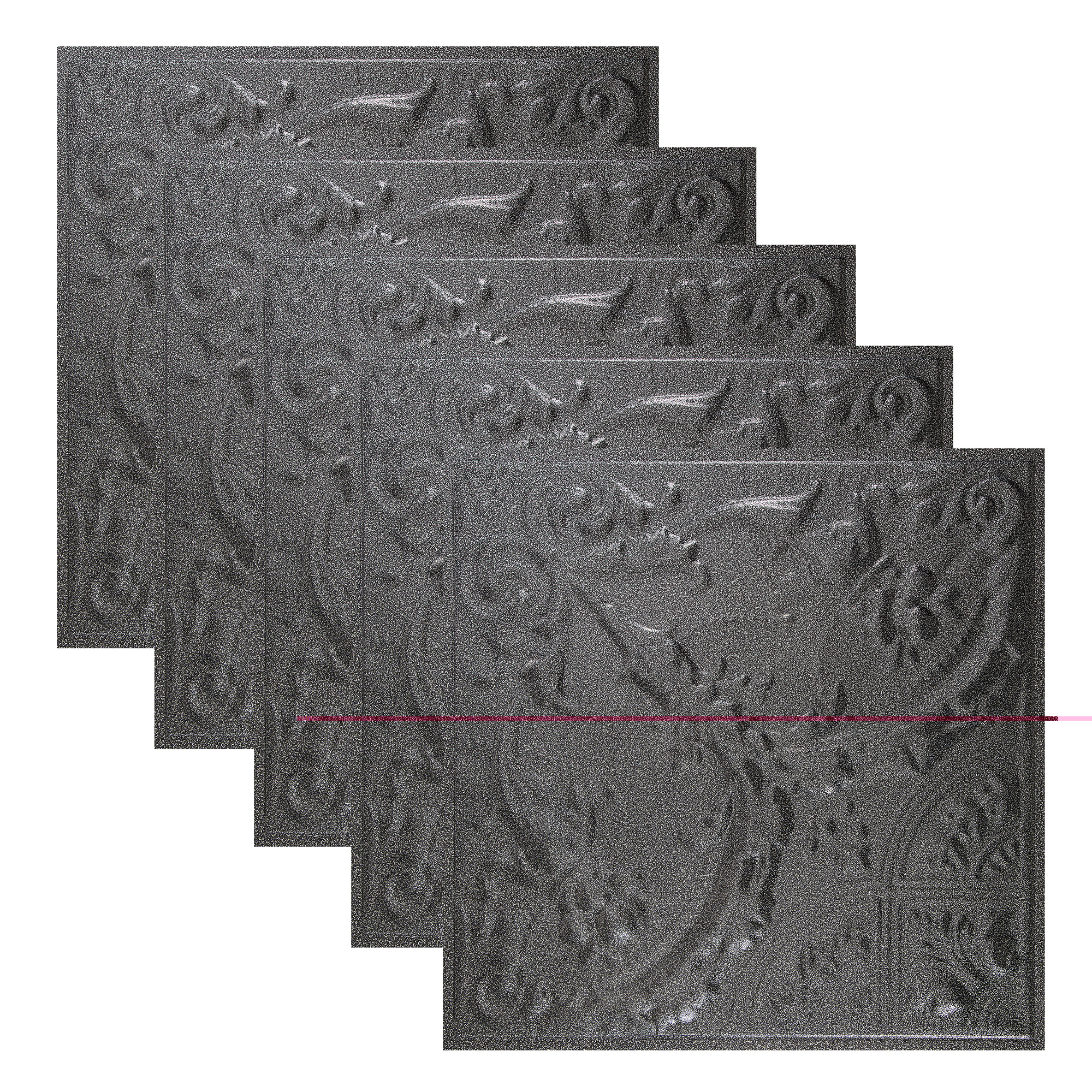 Great Lakes Tin Saginaw Pewter 2ft x 2ft Lay In Ceiling Tiles (5 Pack)