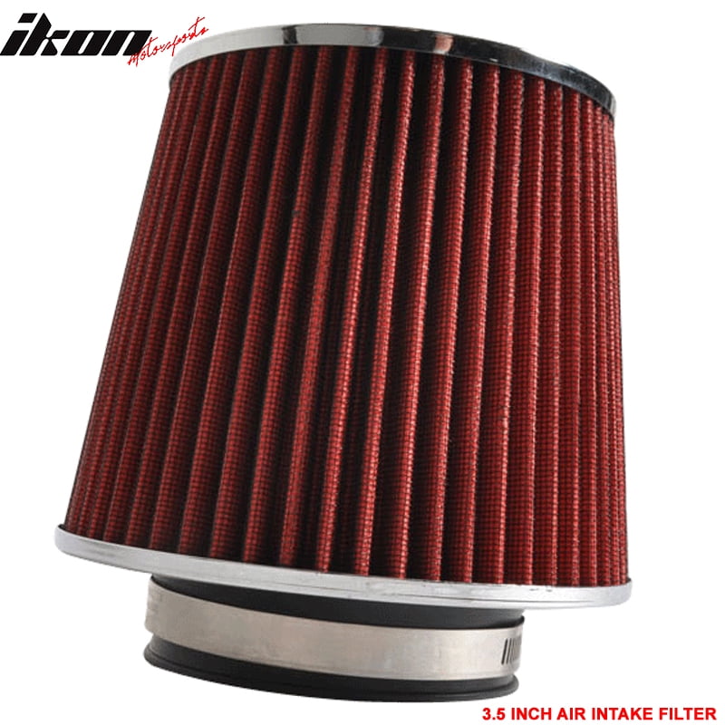 Compatible with 3.5 Inch Race Performance Cold Air Intake Filter KN Red