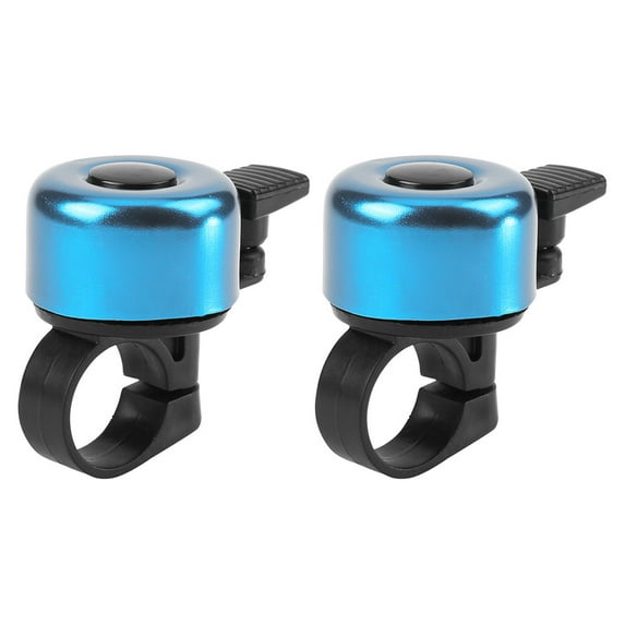 Edfrwws 2pcs Universal MTB Bike Bell Warning Bicycle Handlebar Ring Bells (Blue)
