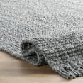 thumbnail image 2 of nuLOOM Daniela Chunky Jute Grey 4' x 6' Farmhouse Area Rug, 2 of 9