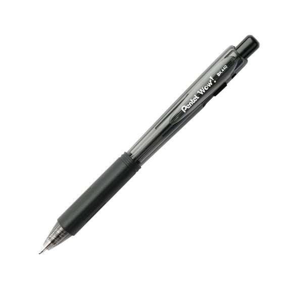 Pentel Wow! Ballpoint Pen,1.0mm Medium Black Line, NEW Ink