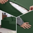 thumbnail image 6 of Soscana 104.9" L Shaped Sectional Sofa with Chaise, Boneless Sofa Couch Corduroy Fluffy Couch with Deep Seat,for Living Room,Apartment, No Assembly, 6 of 8