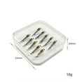 thumbnail image 4 of 10 piezas de anzuelos de pesca, señuelos de pesca de imitación, cebos de pesca con mosca vivos para 14mm x 5mm, 4 of 8