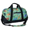 Wildkin Kids Overnighter Duffel Bag for Boys & Girls, Features Two Carrying Handles and Removable Padded Shoulder Strap, BPA & Phthalate Free (Wild Animals Green)