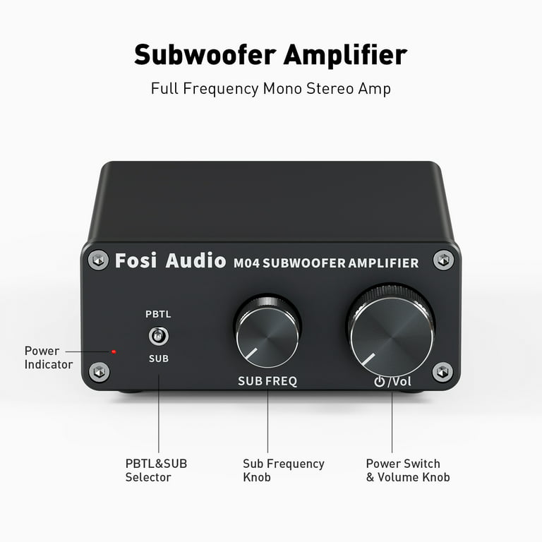 Fosi Audio M04 Subwoofer Amplifier For