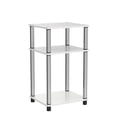 thumbnail image 4 of Mesita de noche Furinno Simplistic, paquete de 2 unidades, roble blanco/cromado, 4 of 7