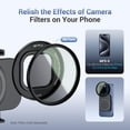 thumbnail image 4 of 67mm Universal Magnetic Lens Filter Adapter for iPhone 16 Pro 15 Pro 14 Pro 16 Pro Max 15 Pro Mx 14 Pro Max, Phone Lens Filter Ring with 1/4 Screw & Cold Shoe for Vlogging Video Record, 4 of 5