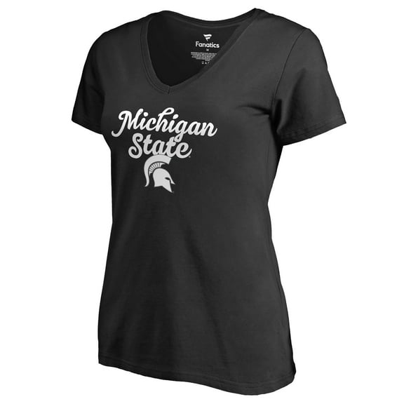 Women's Black Michigan State Spartans Freehand T-Shirt