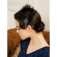 thumbnail image 3 of 1920s Flapper Headband Roaring 20s Great Gatsby Headpiece Rhinestone Hair Clip Hair Accessories for Women, 3 of 4