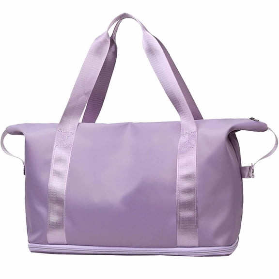 AOMRCOL Weekender Bags for Women,Travel Bag Carry on Gym Bag,Travel Duffle Bag with Wet Dry Pocket/Front Phone Pocket/Trolley Sleeve Pocket,Purple