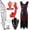 Brick Red, variant on Women's 1920s Flapper Dress Lace Fringed With 20s Accessories Set for Party Prom
