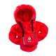 thumbnail image 4 of Sudadera con capucha de felpa con decoración de cubierta de perilla de palanca de cambios automotriz de Navidad Papá Noel rojo saludando, 4 of 8