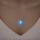 thumbnail image 4 of Collar para mujer, joyería para mujer, collar luminoso de tortuga hueca, collar luminoso de tortuga marina con piedra para mujeres y niñas, maravilloso regalo colgante, 4 of 4