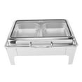 thumbnail image 1 of 9L Stainless Steel Chafing Dish Buffet Set Food Warmer Chafer with Transparent Glass Lid Hydraulic Damping for Buffets Banquets Parties, 1 of 7