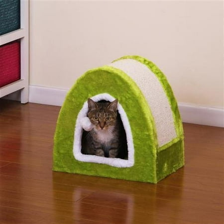 Pet Pals Fleece And Sisal Scratcher Bell Shape - 14"L x 10"W x 12"H