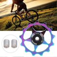 thumbnail image 4 of Mountain Bike Aluminium Alloy Rear Derailleur Pulley Bearing Guide Pulley Bicycle Cycling Accessorycolorful-13T, 4 of 4