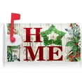thumbnail image 2 of Merry Christamas Home Wood Board Decoration Mailbox Cover with Magnetic Strip Winter Mailbox Wraps Post Letter Box Cover Standard Size 21" X 18" for Garden Outdoor Yard Decor, 2 of 6