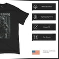 thumbnail image 6 of Freedom Isn't Free T-shirt American Hero Patriotic Soldier DD 214 POW MIA Military Warrior Veterans Day Men's Tee, 6 of 7