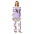 thumbnail image 2 of Halloween Pajamas Family Matching Set - 2 piece Ghost Print Long Sleeve Top & Pants Loungewear,Halloween Pajamas Matching Sets for Family Halloween Night for S Pjs, 2 of 4