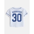 thumbnail image 6 of Sandlot Boys Short Sleeve Button Up Graphic Baseball Jersey, Sizes 4-18, 6 of 7