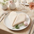 thumbnail image 3 of REGALWOVEN Pack of 12 Cloth Napkins - Cotton, Washable, Reusable for Dining Table, Restaurant, Weddings, Events, and Parties Khaki 13x13inch, 3 of 6