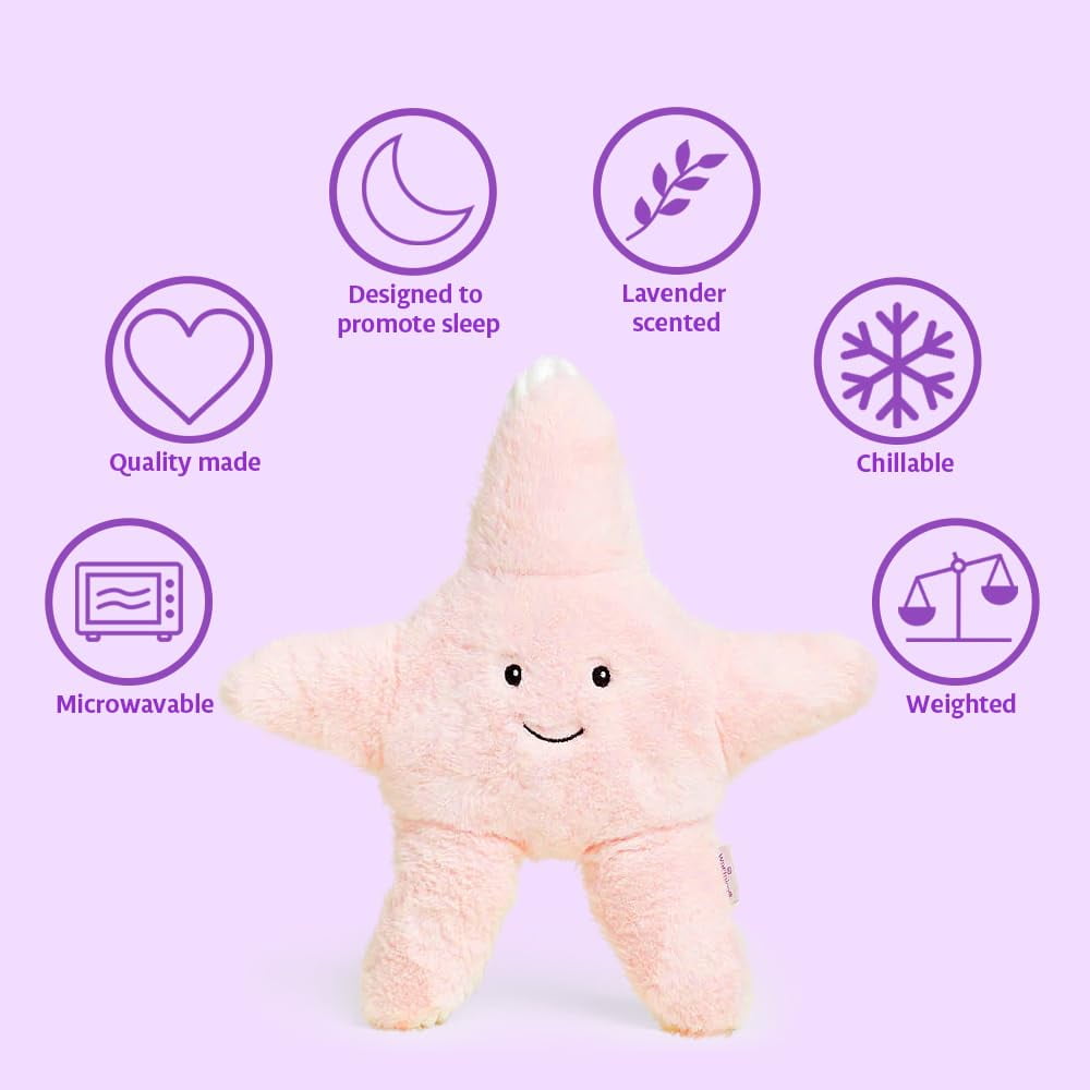 Starfish Warmies Cozy Plush Heatable Lavender Scented Stuffed Animal