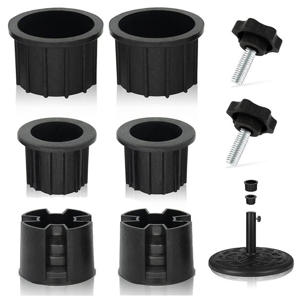 8 piezas de tapa y tapón de anillo de orificio de soporte de base de sombrilla DENGXMXG