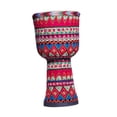 thumbnail image 3 of Tambor Djembe, instrumento musical de percusión, juguetes educativos sensoriales, tambor africano Rosa roja, 3 of 8