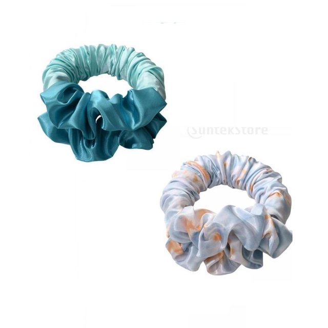 2x cintas para el cabello rizador de pelo sin calor Scrunchies para el peinado del cabello doméstico mujeres Macarena Barras de curling