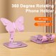 thumbnail image 3 of Soporte para teléfono con forma de mariposa, altura ajustable, giratorio 360 grados, multiángulo y plegable para smartphones y tablets., 3 of 8