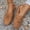 Brown, variant on Elegant Casual Flat Slippers For With Fringe Detail And Seamless Toe Comfortable Everyday Loungewear Footwear For All Day Wear Grey 37