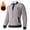 Beige, variant on Fleece Jacket for Men Zip‑Up Stand Collar Knit Sweater Jacket with Pockets Casual Thick Thermal Jackets Long Sleeve Outerwear for Fall Winter Warm Daily Wear