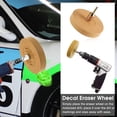 thumbnail image 1 of Rubber Eraser Wheel Decal Remover, Adhesive Pinstripe Sticker Removal Tool with Drill Adapter, 1 of 7