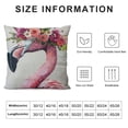 thumbnail image 5 of Awypu Throw Pillow Covers Animal with Flower Wreath  Square Home Decorative Throw Pillow Case Cushion Covers, 5 of 5