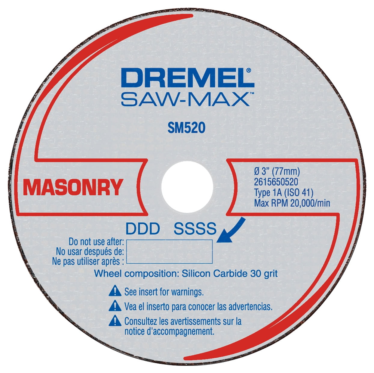 Dremel DSM520 Masonry Cutting Wheel for DSM20 2615S520JA by tyzacktools 