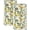 Lemon Birds, variant on Flour Sack Kitchen Towels Set of 2-16x24 Cotton Dish Towels with Hanging Loop Reusable Tea Towel for Cleaning Spring Absorbent Dishcloths Cute Home Decor Housewarming, Flower Shrubs