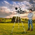thumbnail image 3 of Gskyer Telescope, 70mm Aperture 400mm AZ Mount Astronomical Refracting Telescope for Kids Beginners - Travel Telescope with Carry Bag, Phone Adapter and Wireless Remote., 3 of 8