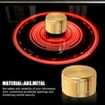 thumbnail image 4 of ELAYARD 2 Pcs Mechanical Knob Air Fryer Replacement For Stove Knob Golden Metal Suitable For Kitchen Use, 4 of 6