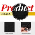 thumbnail image 3 of 2 Pack Afro Puff Drawstring Ponytail Hair Extension Synthetic Fluffy Kinky Curly Hair Puff Bun Updo Hair Pieces Afro Donut Chignon Hairpieces Extensions, 3 of 14