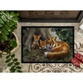 thumbnail image 3 of A Family of Foxes at Home Door Mat, 3 of 4