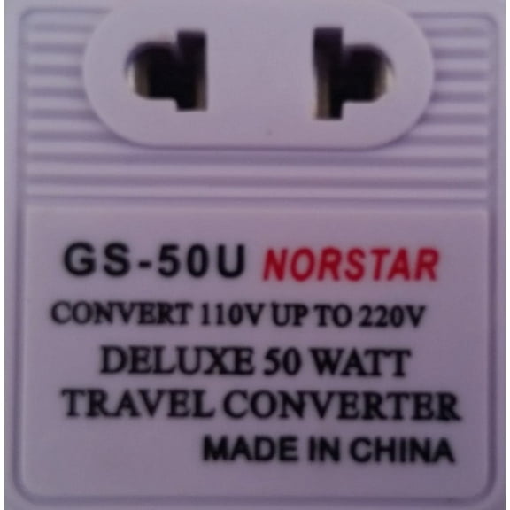50 Watt Step Up Reverse Compact Travel Voltage Converter