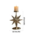 thumbnail image 3 of Window Gold Ornament Vintage Iron Candle Tray, 3 of 6