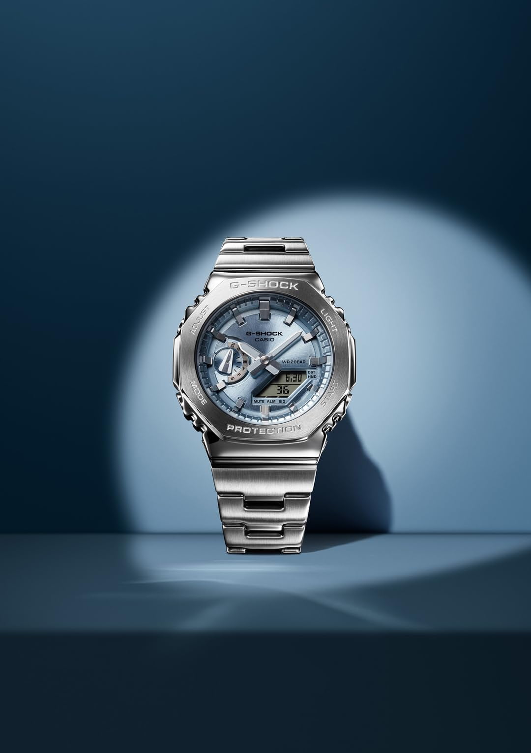 Casio G-Shock GM-2110D-2ACR Digital/Analog Ice Blue Japan New