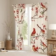 thumbnail image 3 of Castle Fairy Teenagers Red Sparrows Curtains Pack of 2 (42x84 Each),Tree Branches Curtains Blackout,Merry Christmas Bedroom Curtains,Super Cozy Room Decor, 3 of 6