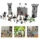 thumbnail image 4 of KAKOWELY 1 juego de figuras medievales, mesa de arena, modelos de soldados de castillo, pequeñas figuras de caballeros, microdecoraciones paisajísticas, 4 of 5
