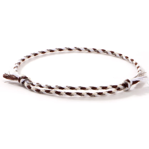 LANYC OMGYL 1 PC Cotton Rope Friendship Bracelet - Handmade Adjustable 5.11-11.8 in, A